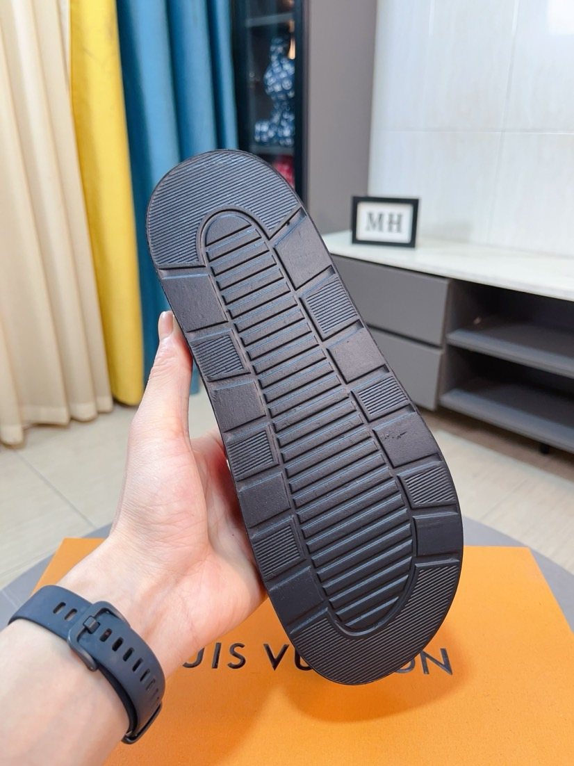 Louis Vuitton Men's Multicolor Strap Slide Sandals
